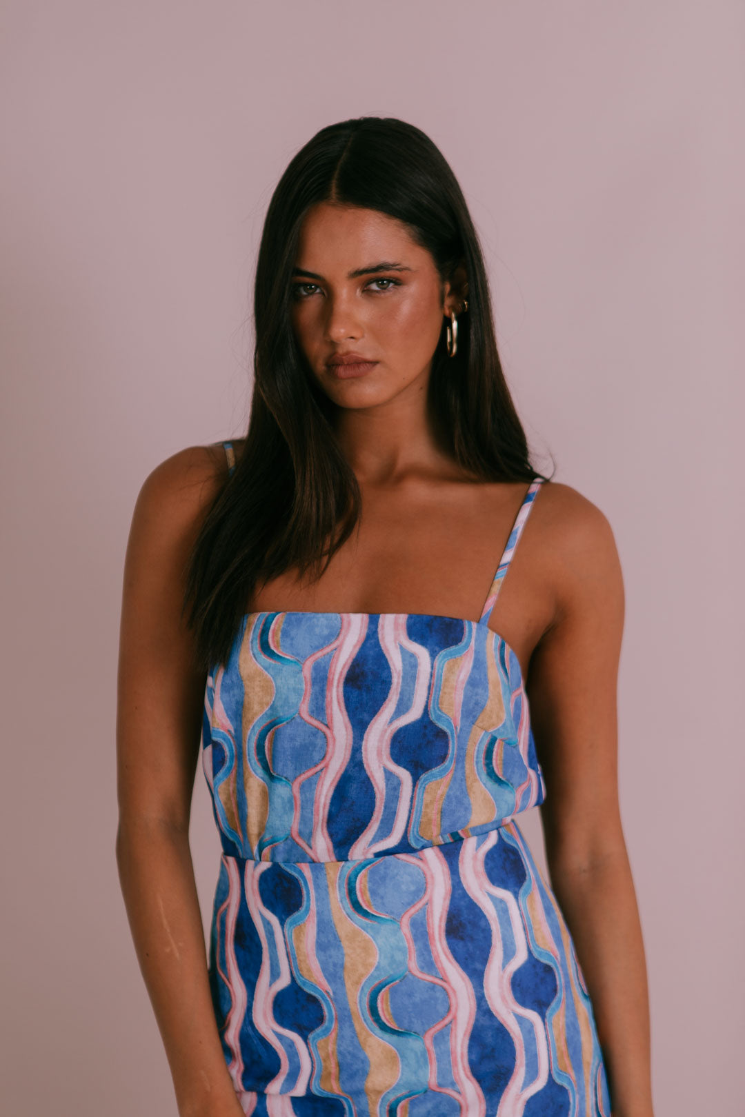 Rhodes Mini Skirt - Greece Print