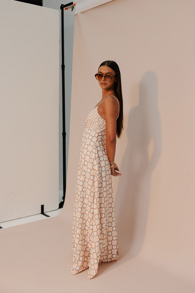 Aries Maxi Dress - Sienna Tile Print