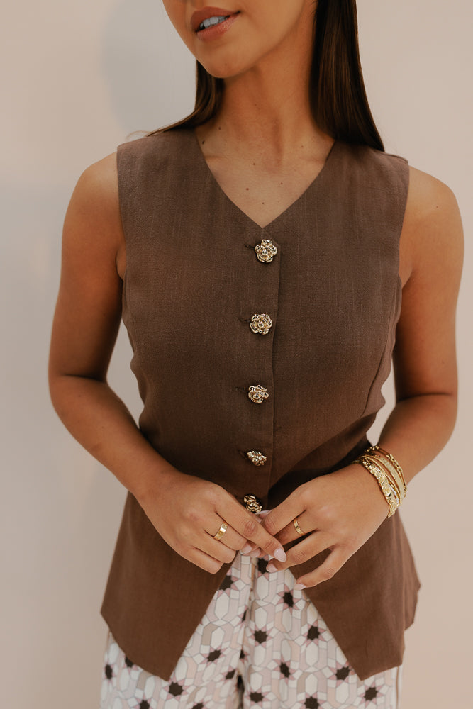 Finch Vest - Chocolate