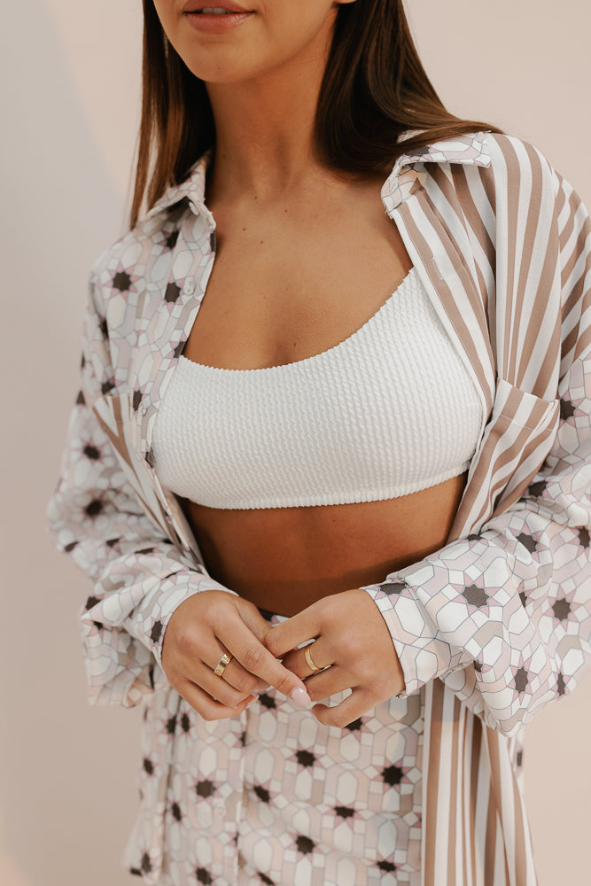 Heron Shirt - Sable Print