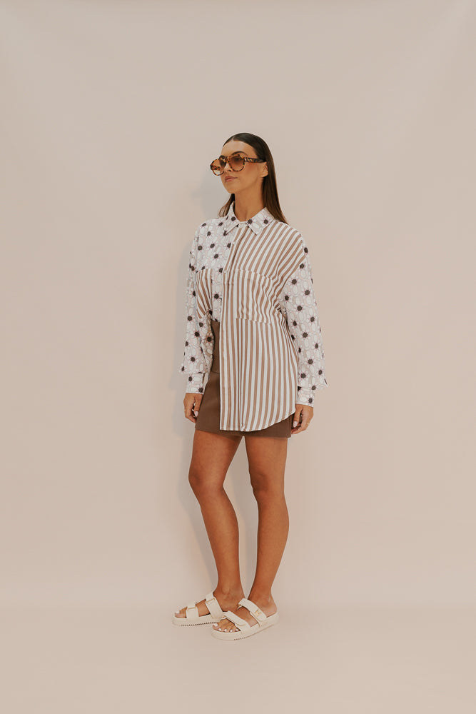 Lark Mini Skirt - Chocolate