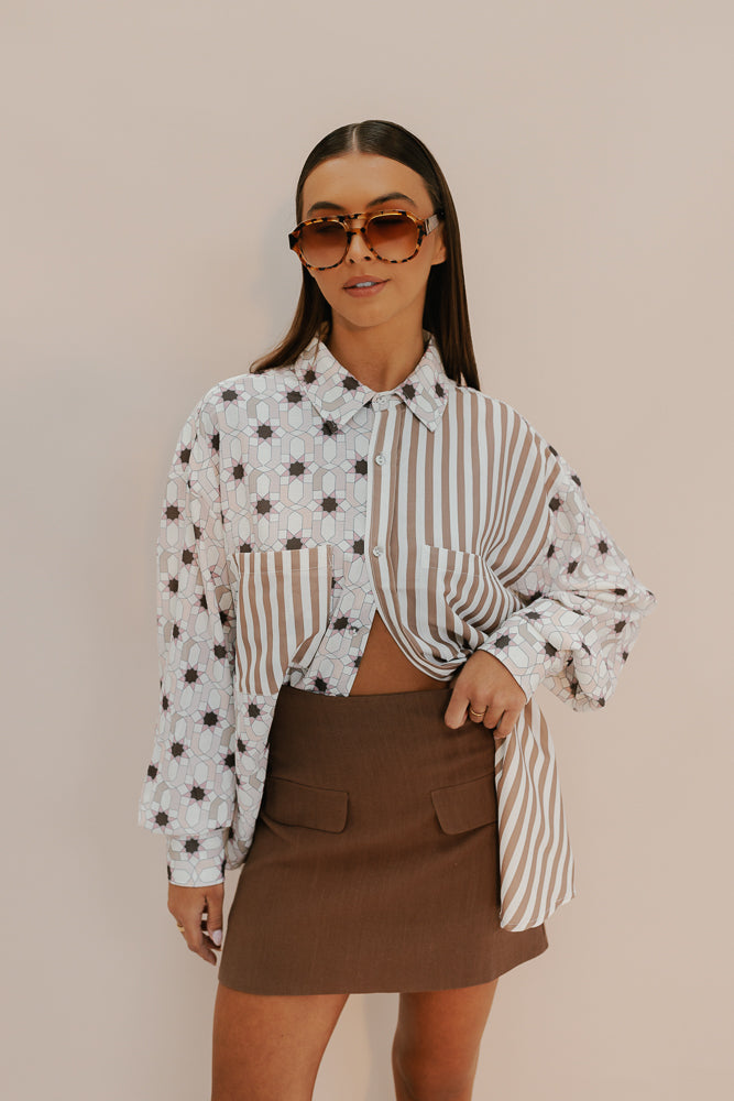 Lark Mini Skirt - Chocolate