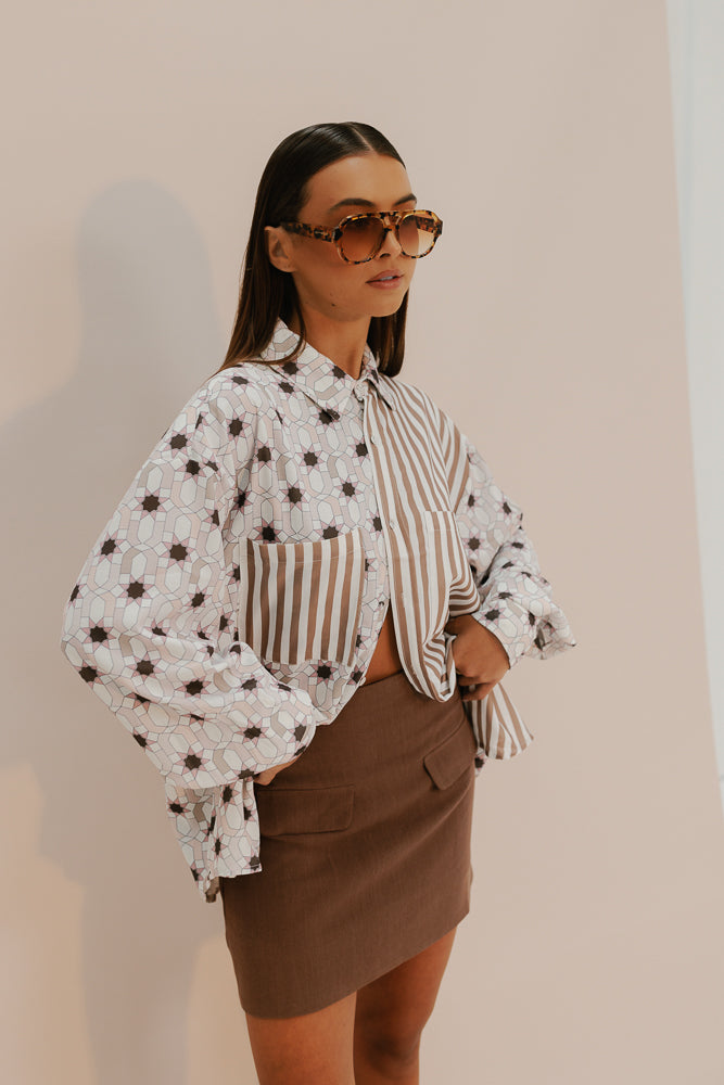 Lark Mini Skirt - Chocolate