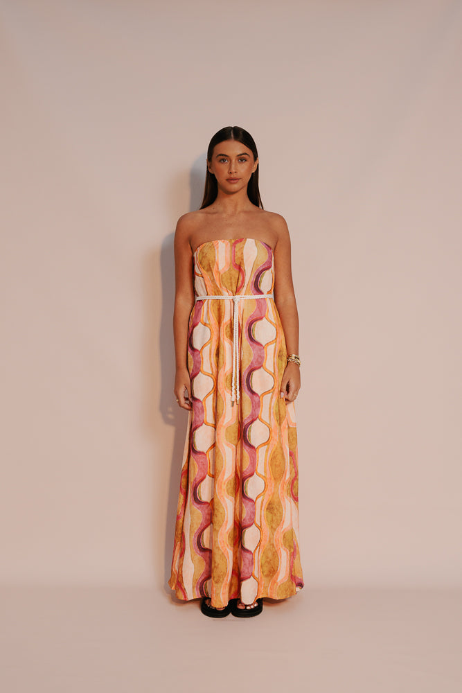 Kahlo Maxi Dress - Paris Print
