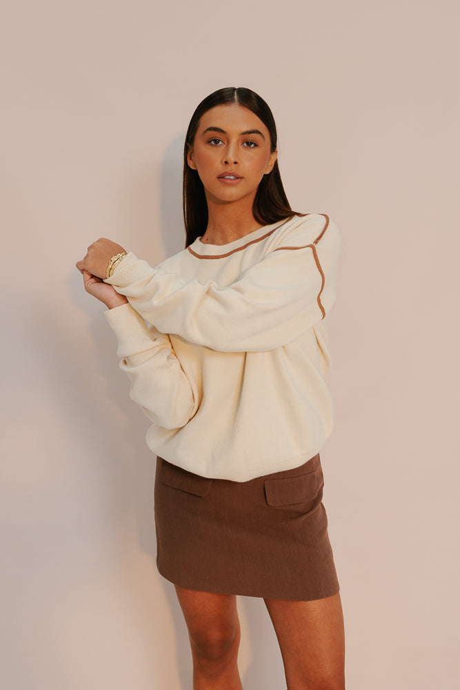 Lark Mini Skirt - Chocolate