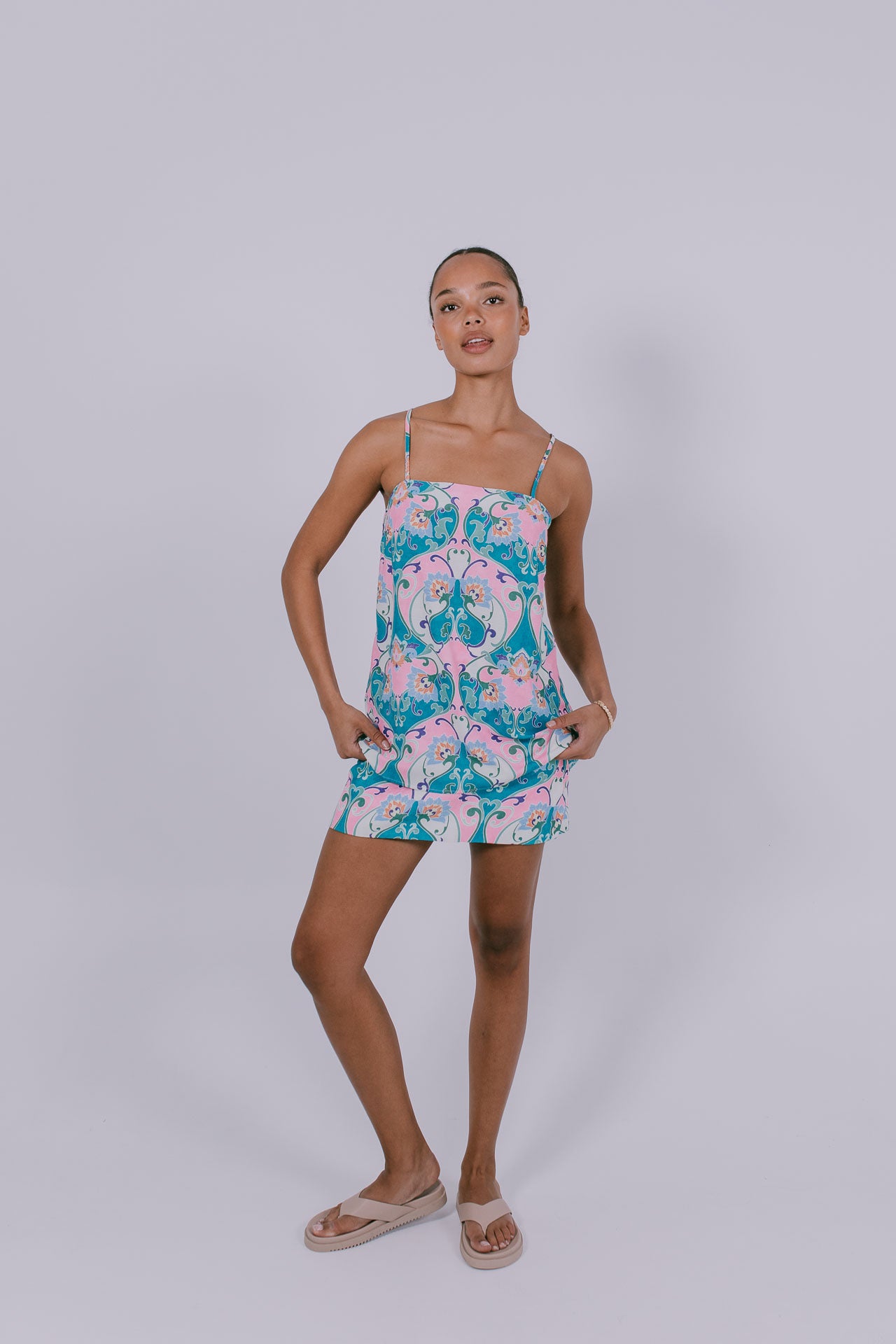 Viola Singlet - Charm Print