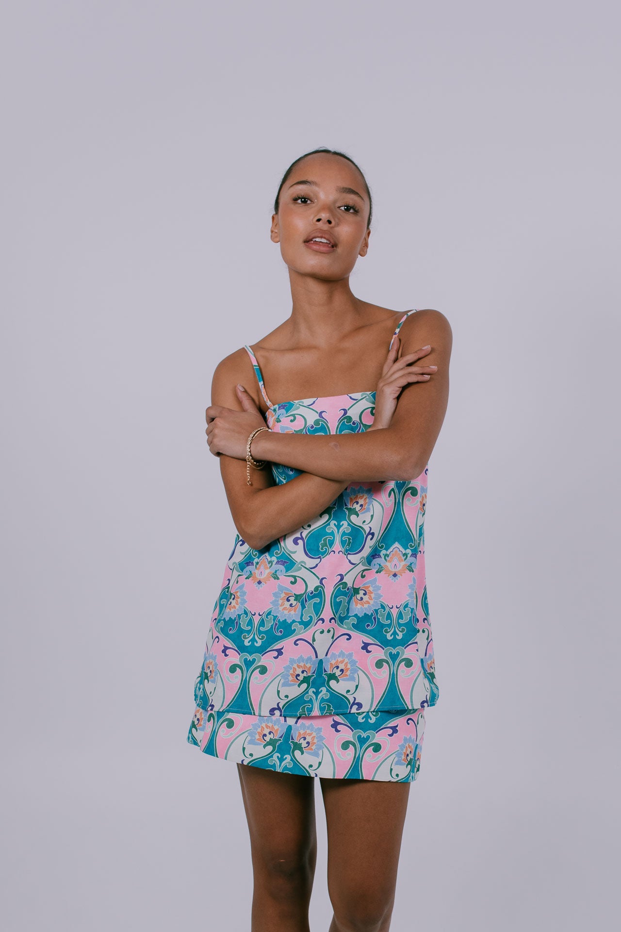 Viola Singlet - Charm Print
