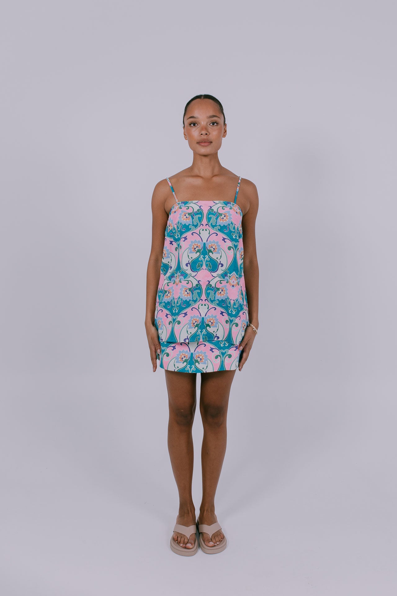 Viola Singlet - Charm Print