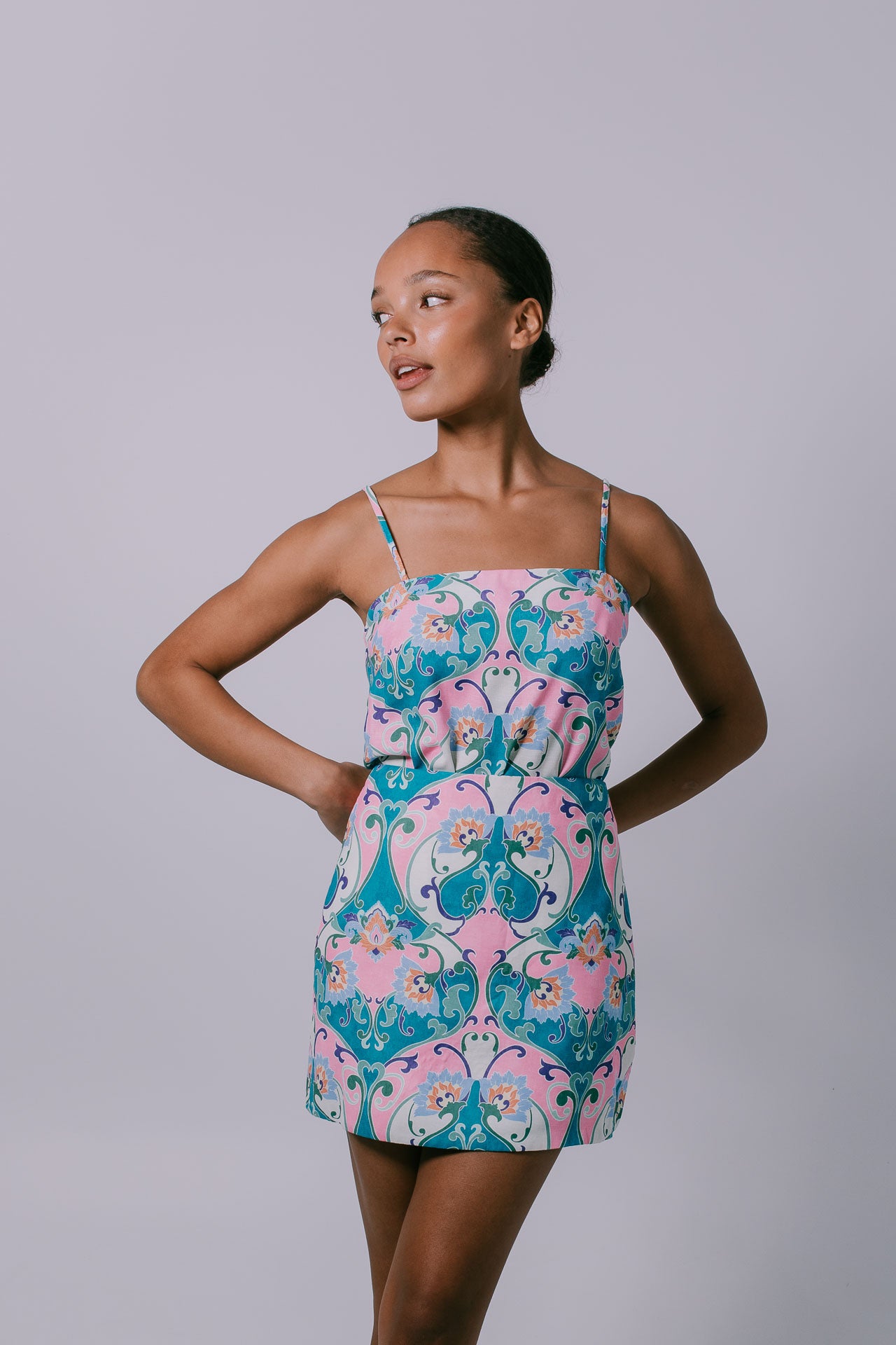 Rhodes Mini Skirt - Charm Print
