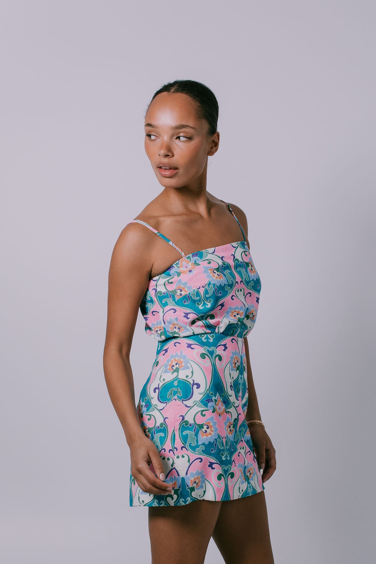 Rhodes Mini Skirt - Charm Print