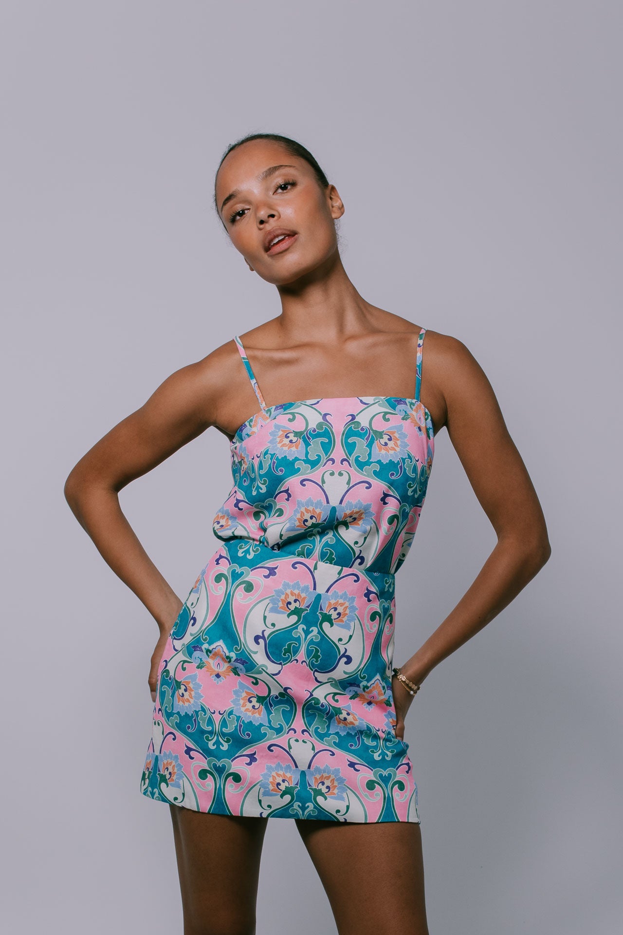 Rhodes Mini Skirt - Charm Print