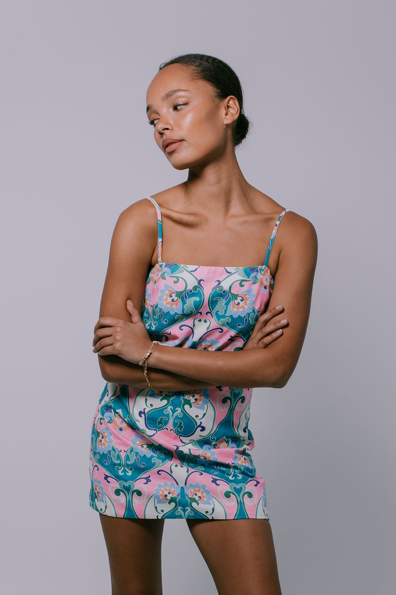 Rhodes Mini Skirt - Charm Print