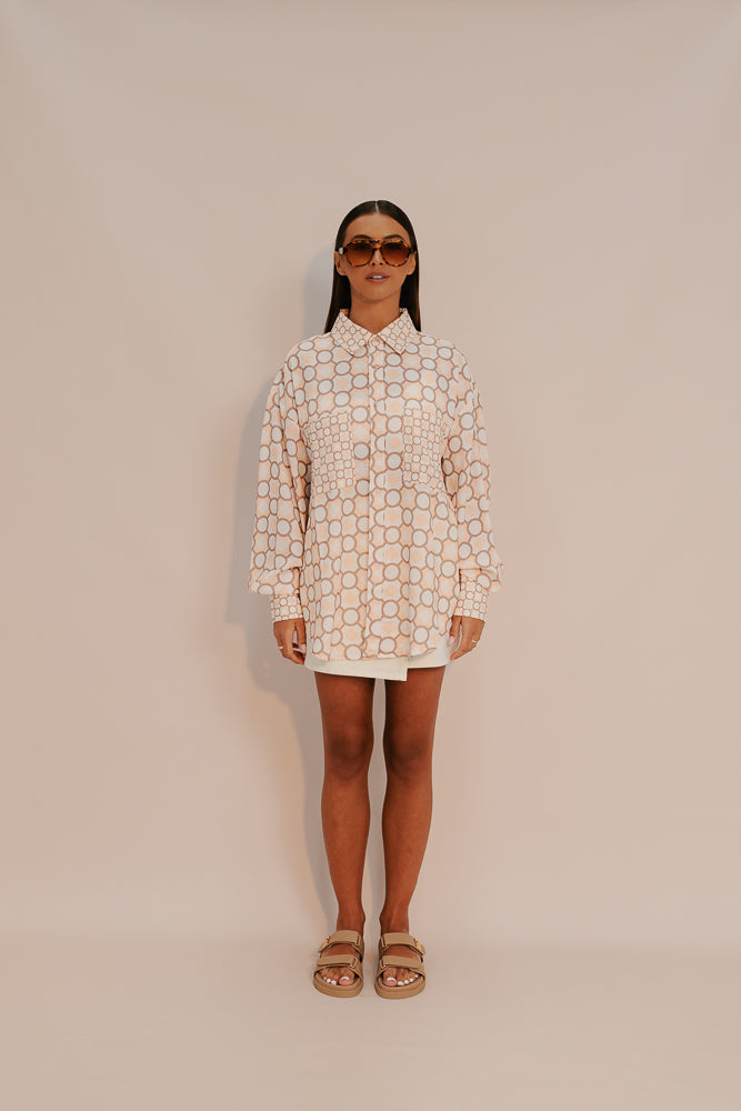 Pisces Shirt - Sienna Tile Print