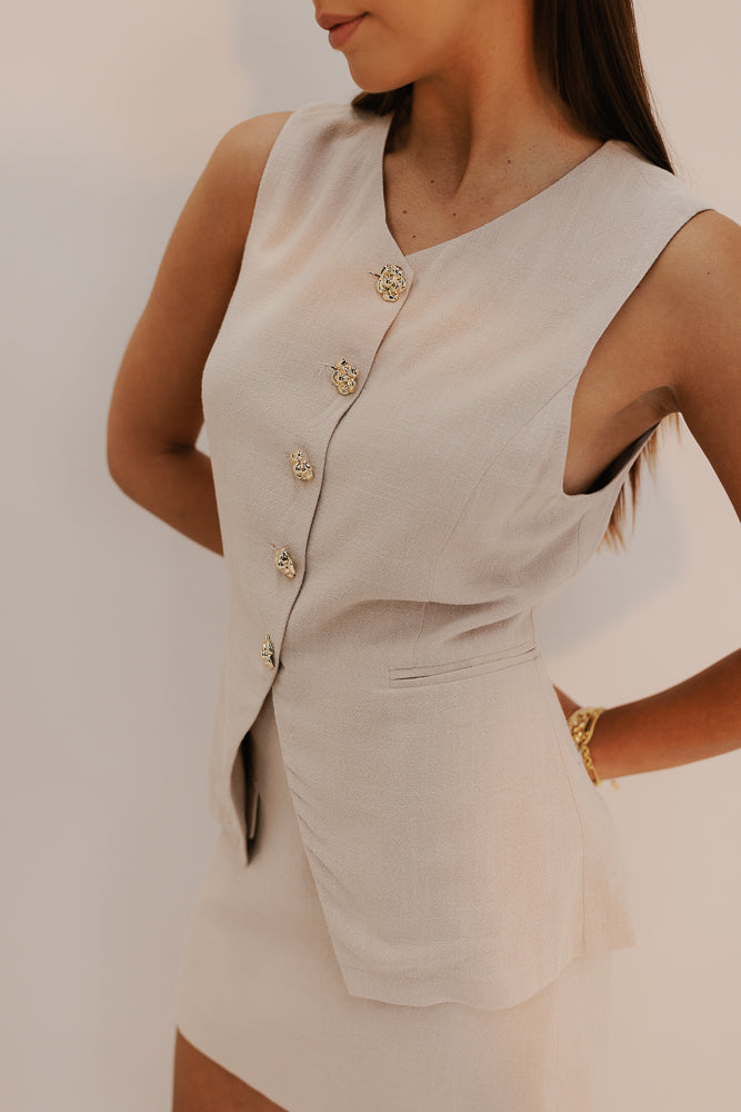 Lark Mini Skirt - Sand