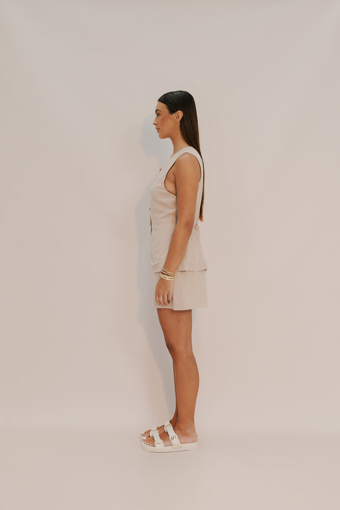 Lark Mini Skirt - Sand