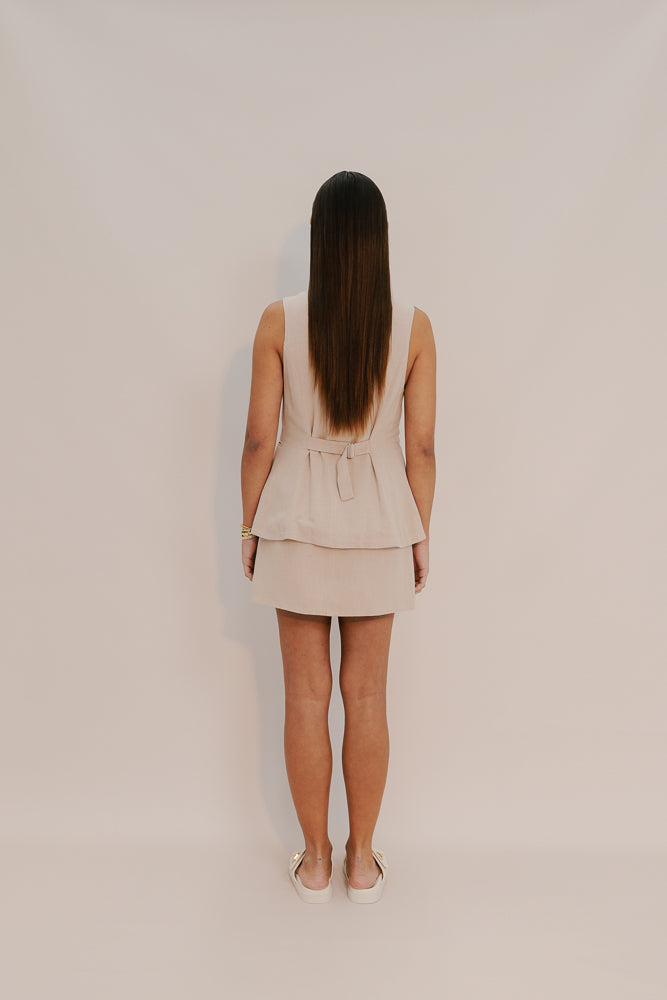 Lark Mini Skirt - Sand