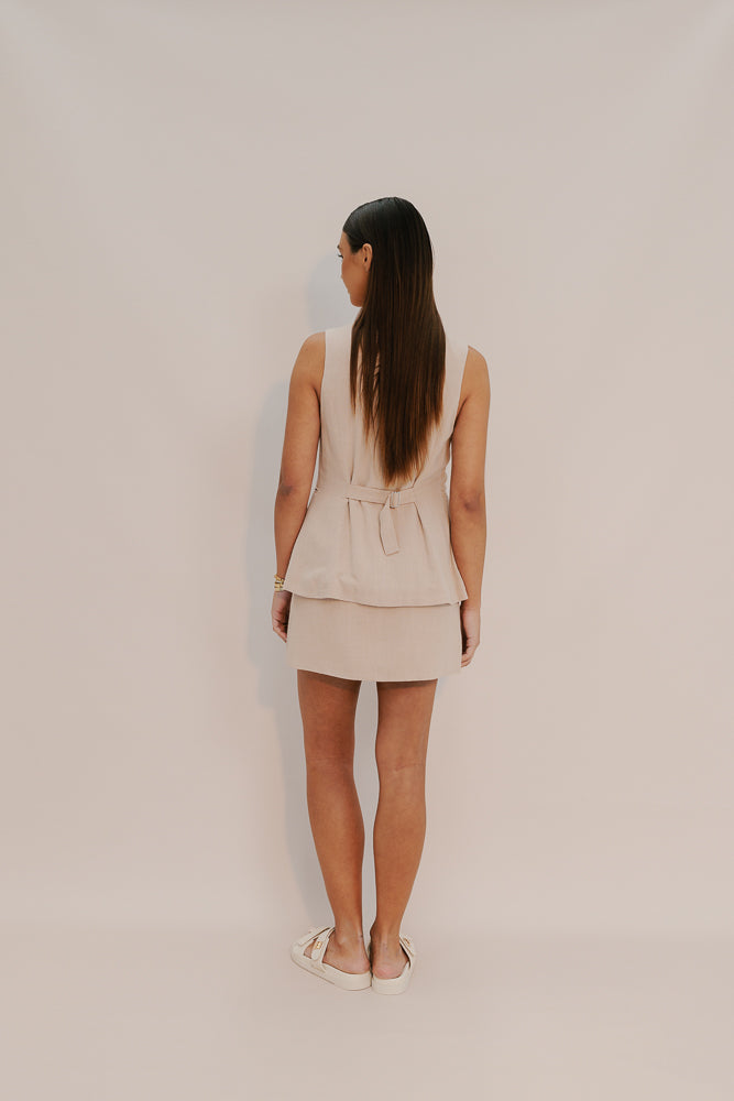 Lark Mini Skirt - Sand