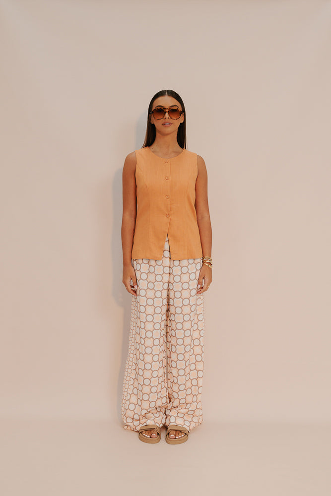 Taurus Pants - Sienna Tile Print