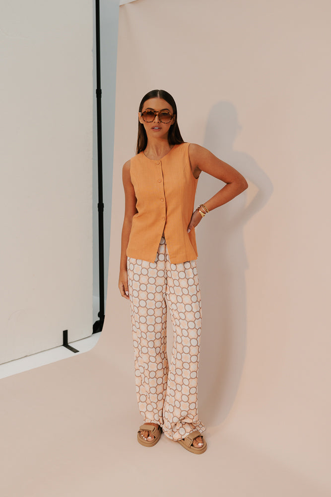 Taurus Pants - Sienna Tile Print