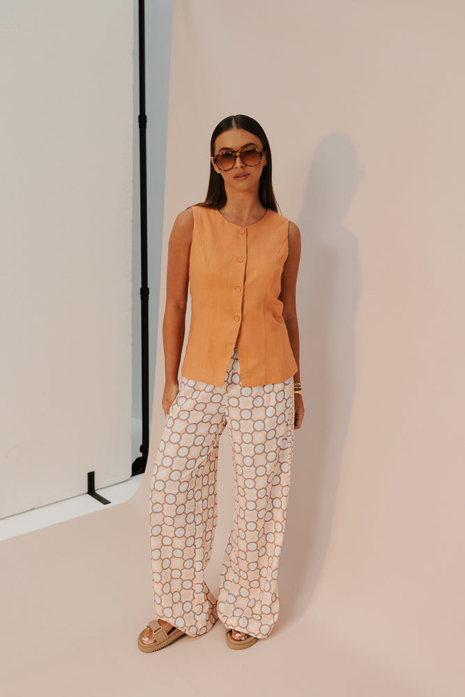 Taurus Pants - Sienna Tile Print