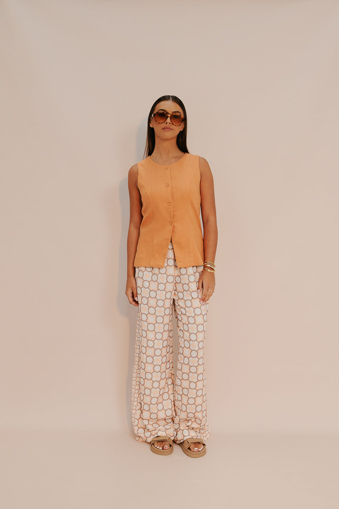 Taurus Pants - Sienna Tile Print