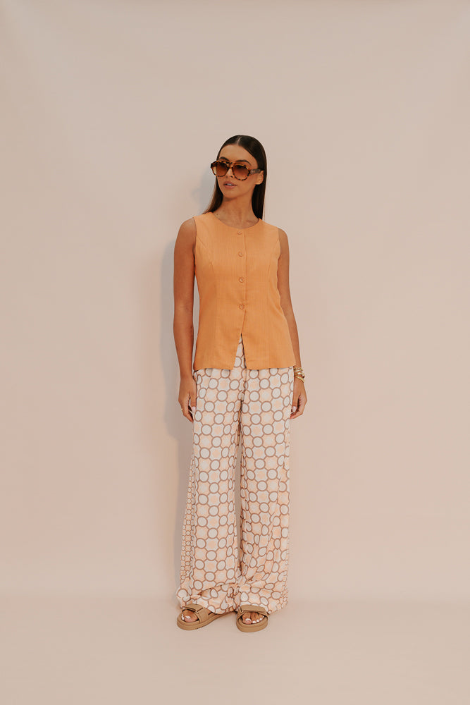 Taurus Pants - Sienna Tile Print