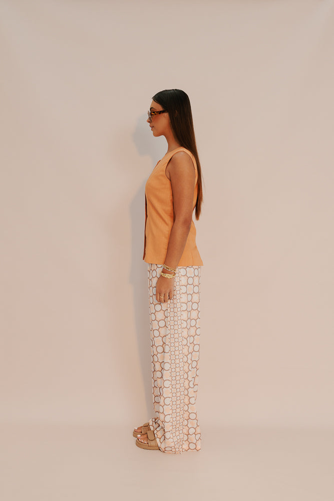 Taurus Pants - Sienna Tile Print