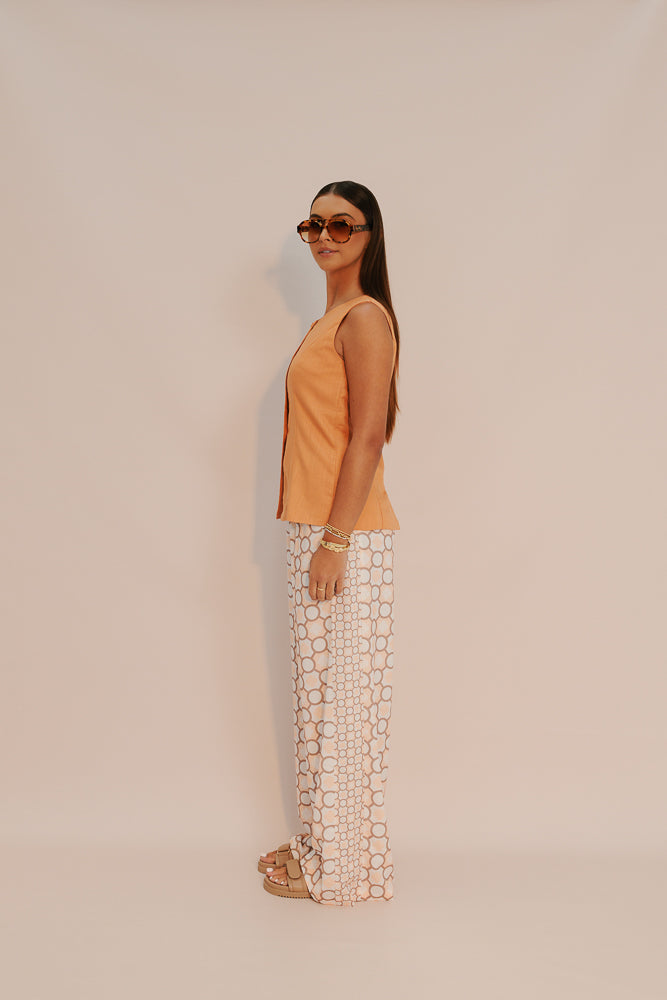 Taurus Pants - Sienna Tile Print