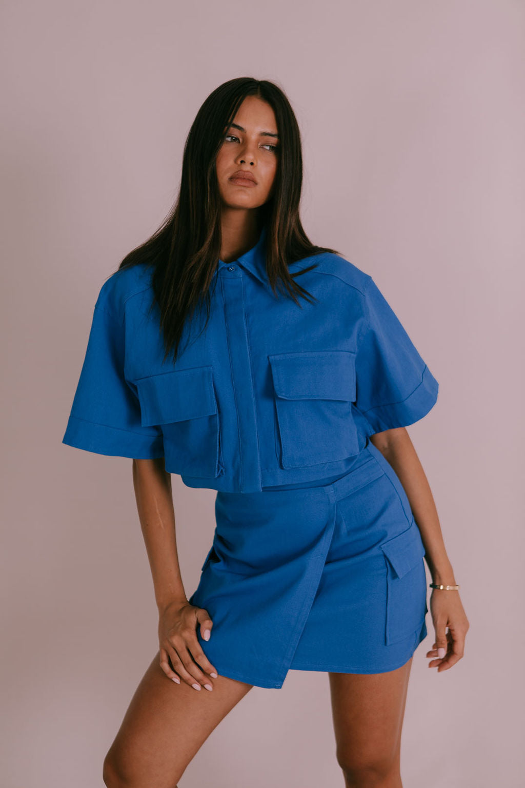 Valtos Mini Skirt - Cobalt Blue