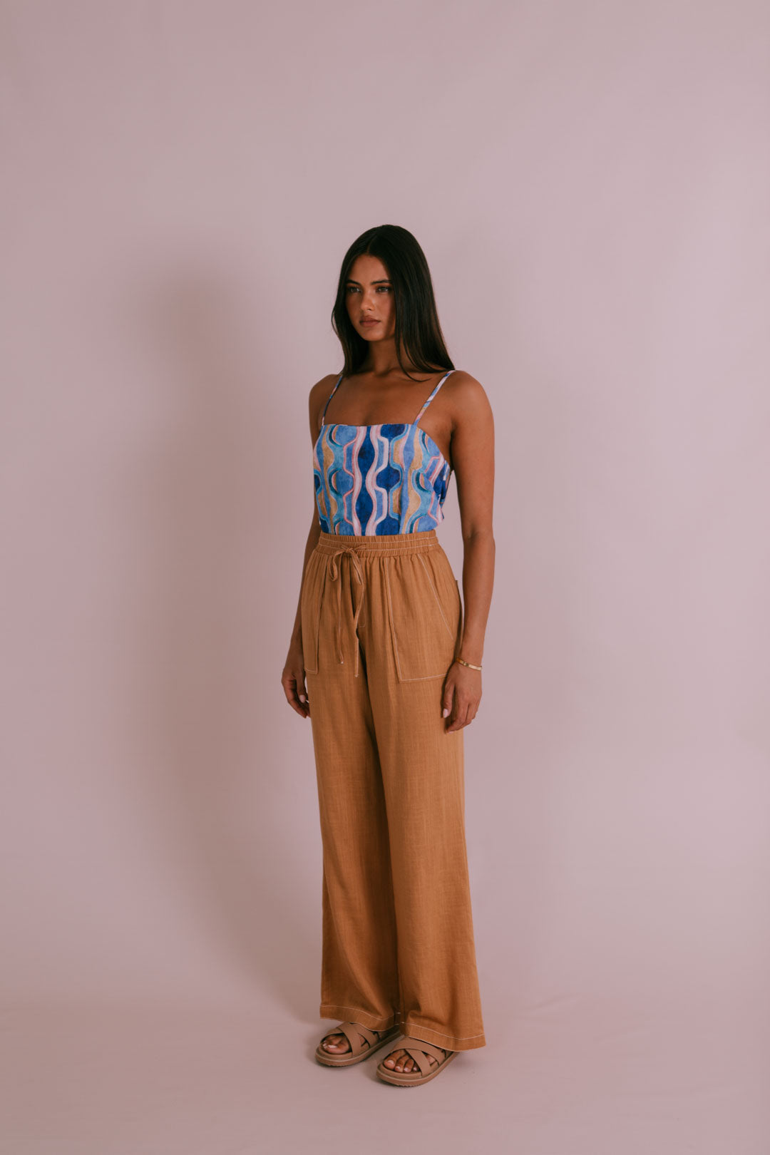 Larnia Singlet - Greece Print