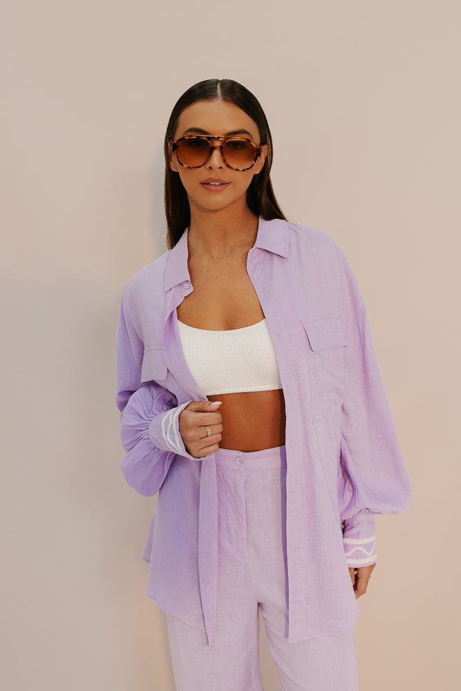 Sparrow Shirt - Lilac