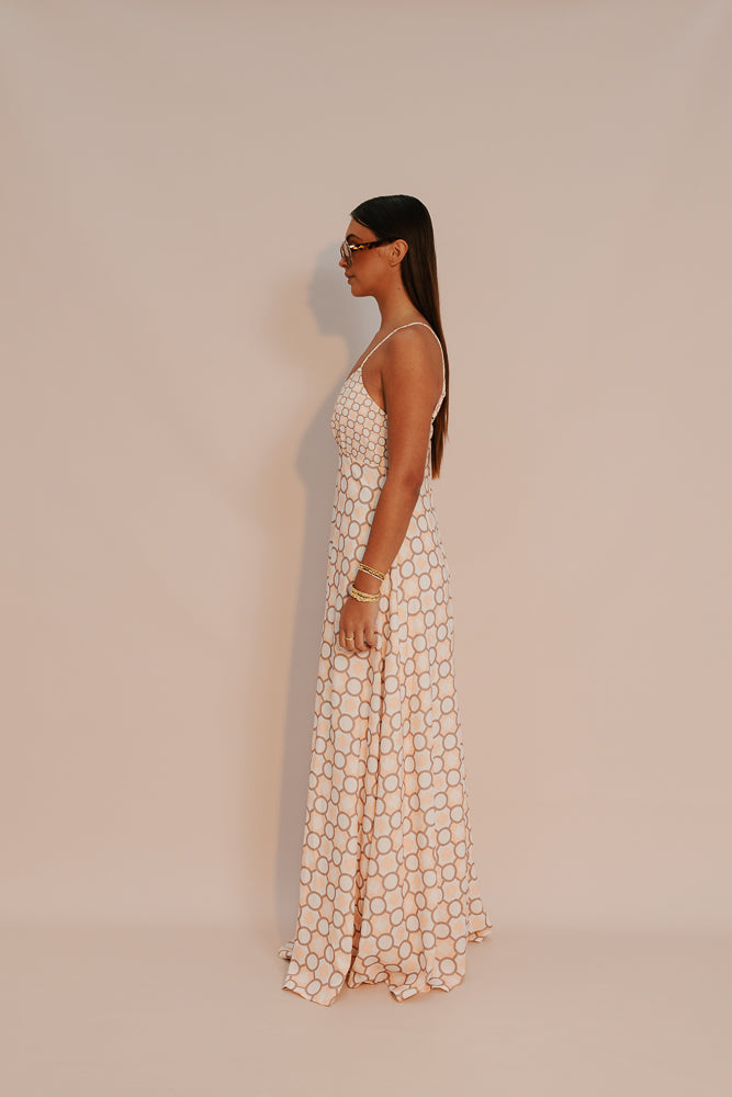 Aries Maxi Dress - Sienna Tile Print