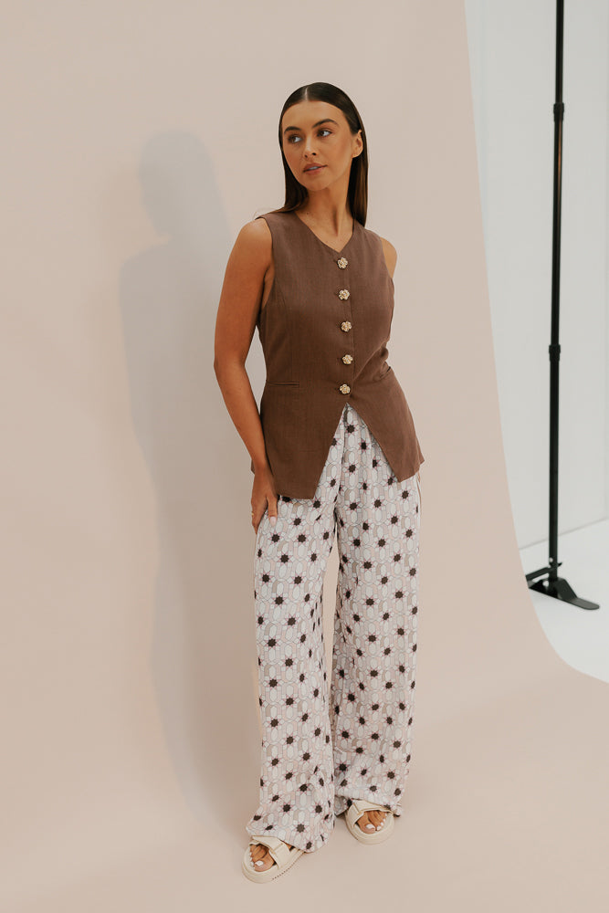 Aviary Pant - Sable Print