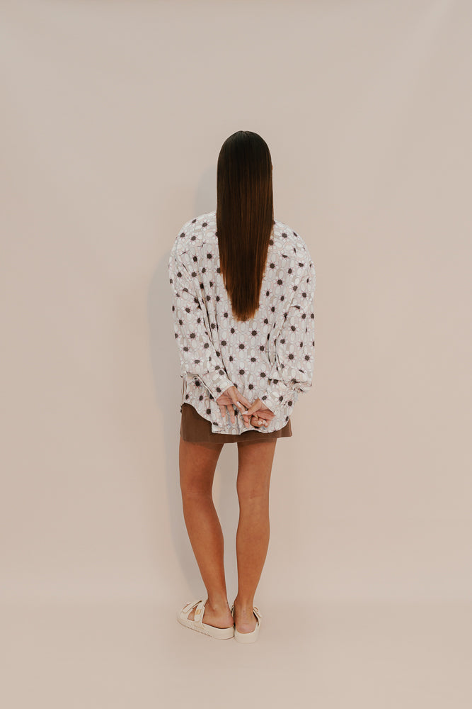 Heron Shirt - Sable Print