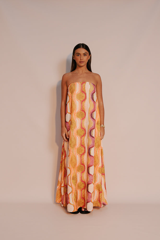 Kahlo Maxi Dress - Paris Print