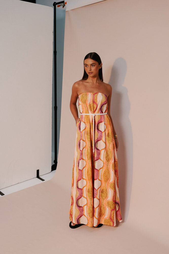 Kahlo Maxi Dress - Paris Print