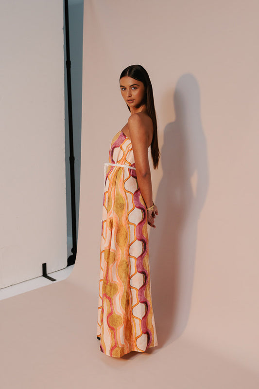 Kahlo Maxi Dress - Paris Print