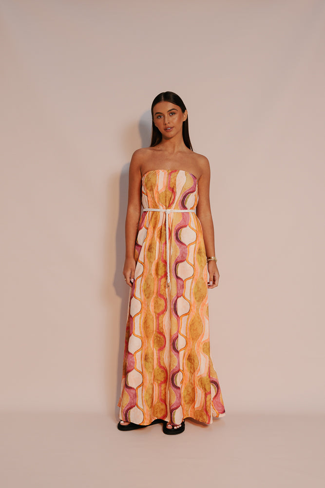 Kahlo Maxi Dress - Paris Print