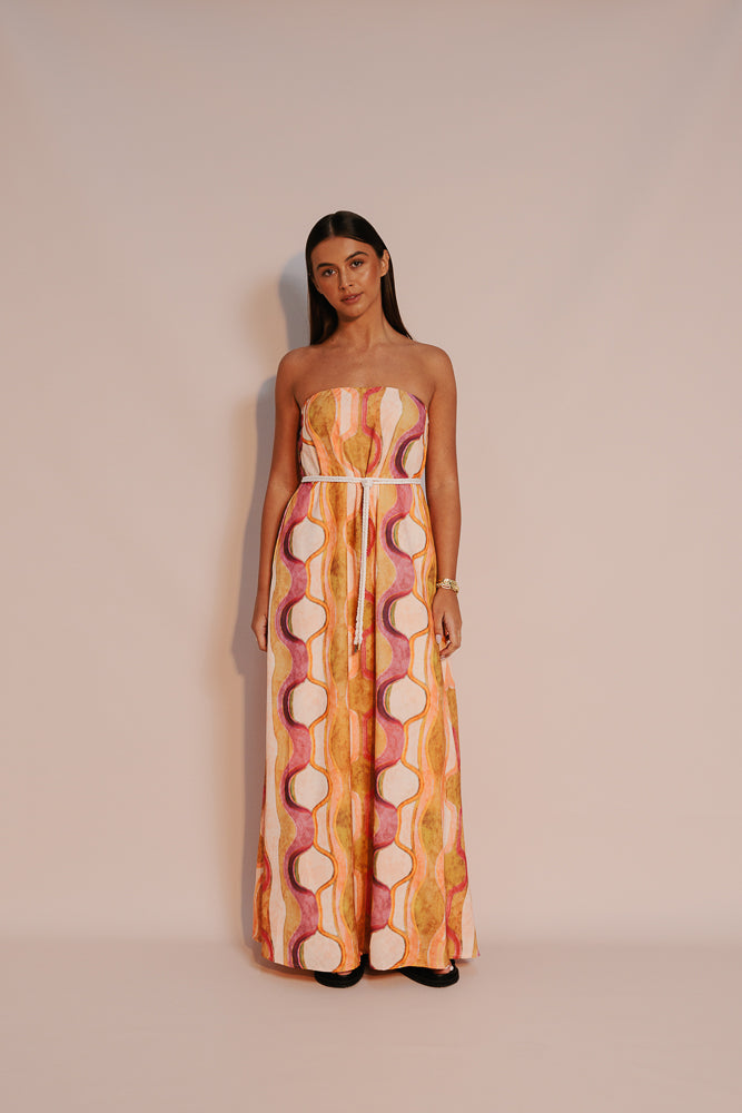 Kahlo Maxi Dress - Paris Print