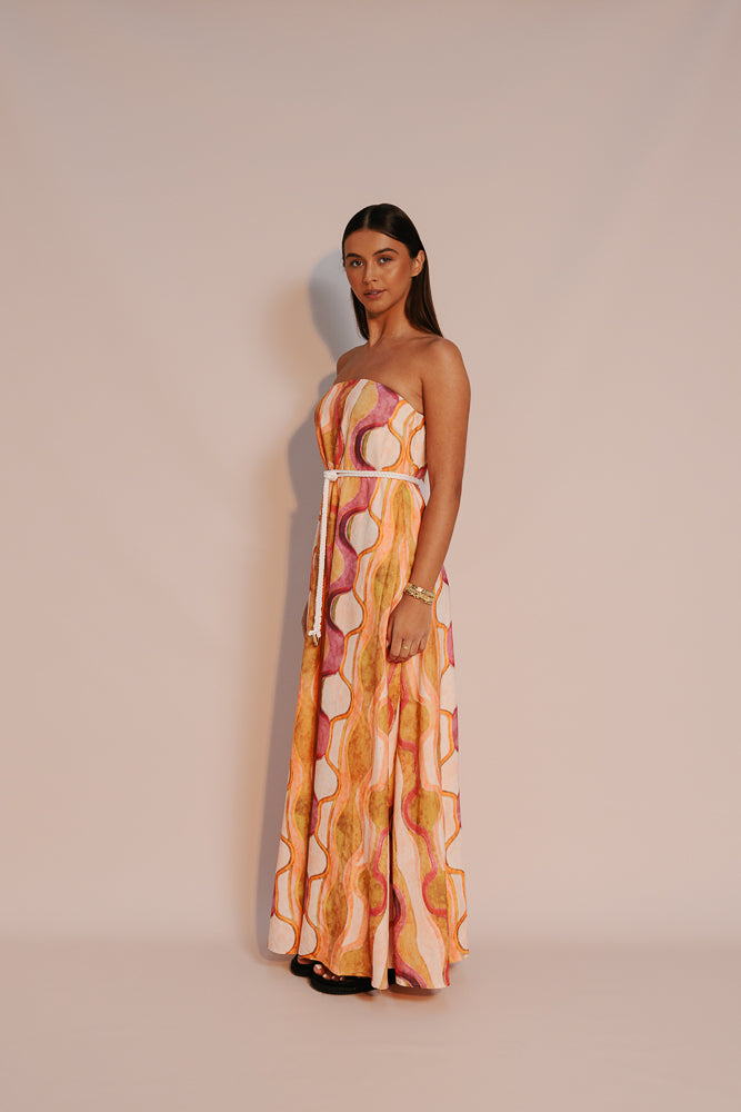 Kahlo Maxi Dress - Paris Print