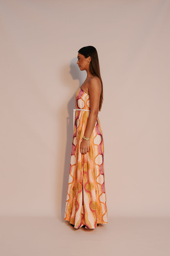 Kahlo Maxi Dress - Paris Print