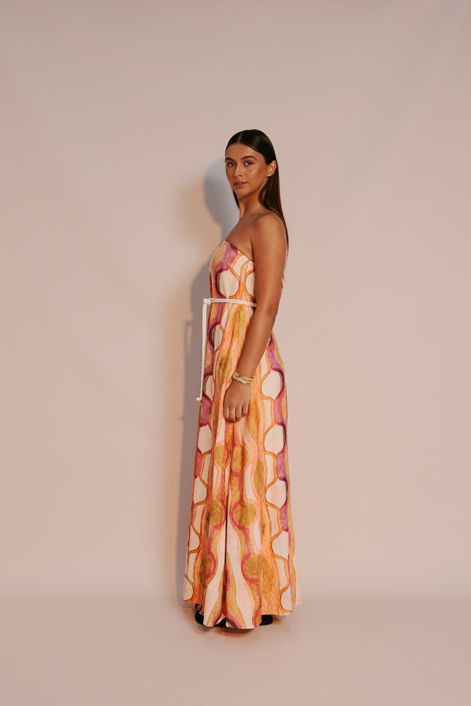 Kahlo Maxi Dress - Paris Print