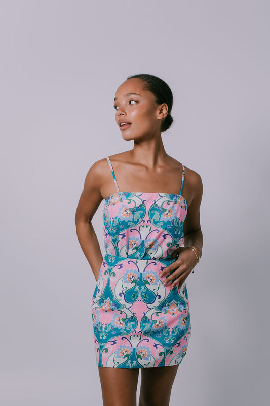 Rhodes Mini Skirt - Charm Print