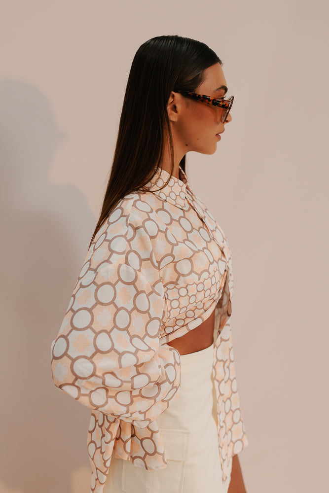 Pisces Shirt - Sienna Tile Print