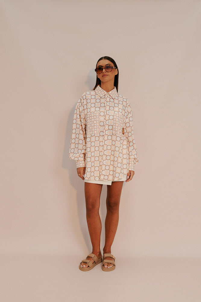 Pisces Shirt - Sienna Tile Print
