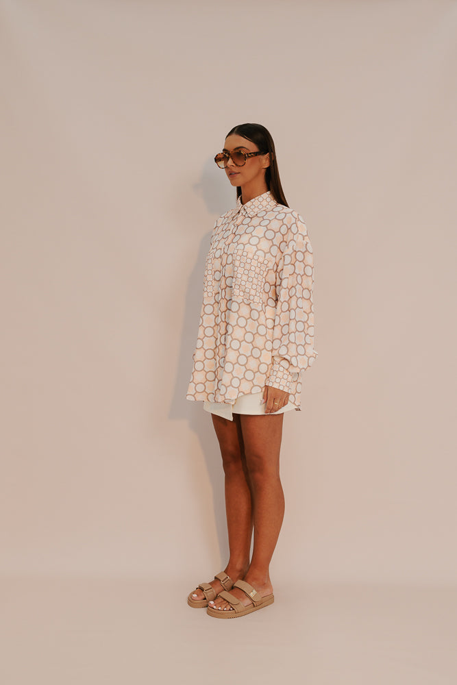 Pisces Shirt - Sienna Tile Print