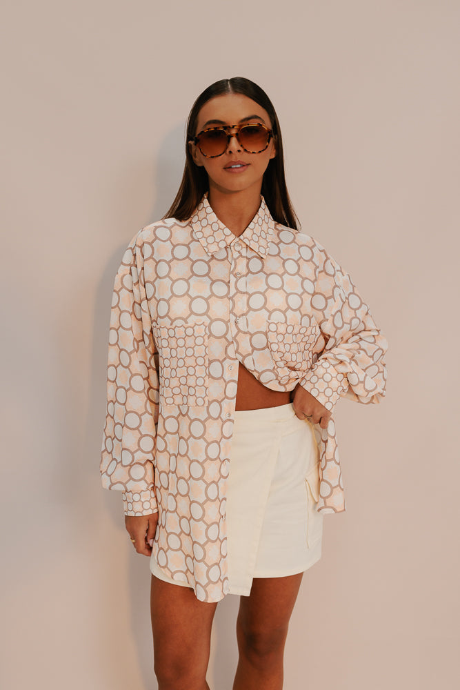 Pisces Shirt - Sienna Tile Print