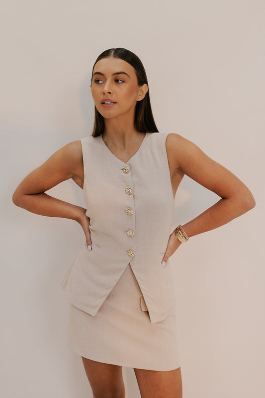 Puffin Vest - Sand