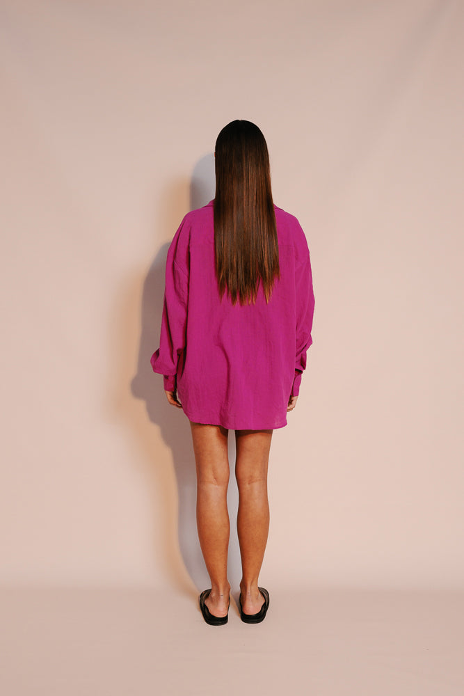 Rosette Shirt - Magenta
