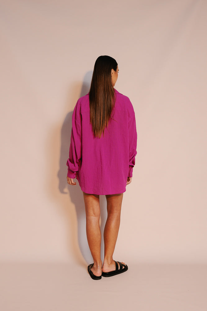 Rosette Shirt - Magenta